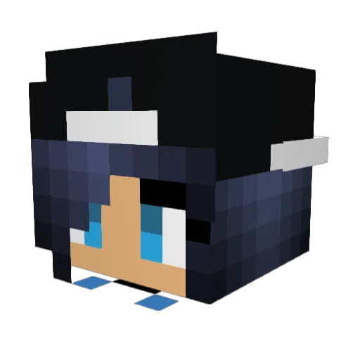 Paininiii Minecraft avatar head, 3D render