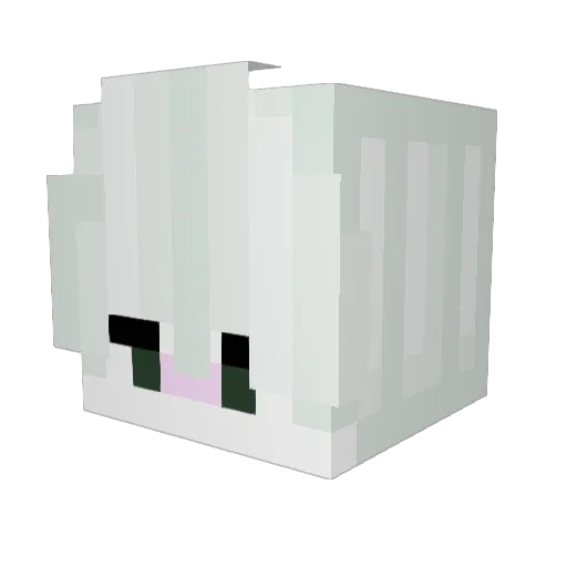 Painkinggg Minecraft avatar head, 3D render
