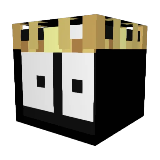 Painooo Minecraft avatar head, 3D render