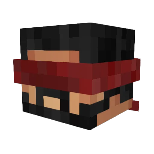 Painstorm Minecraft avatar head, 3D render