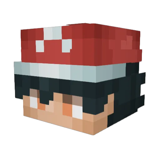 Paint_O Minecraft avatar head, 3D render