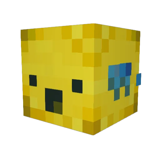 PaintballKidZ Minecraft avatar head, 3D render