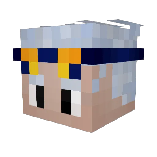 PainterNik Minecraft avatar head, 3D render