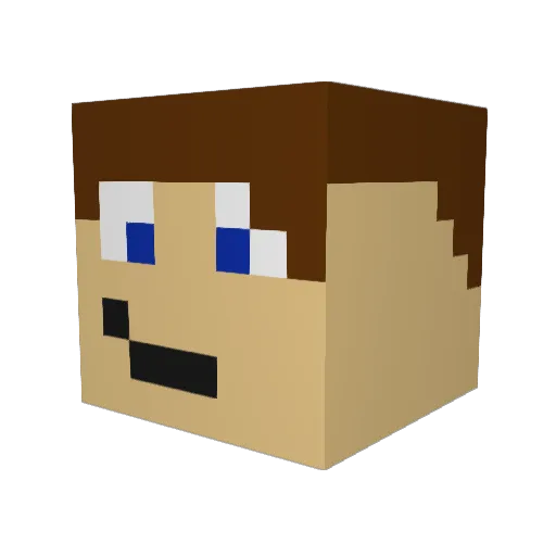 Painti_97 Minecraft avatar head, 3D render