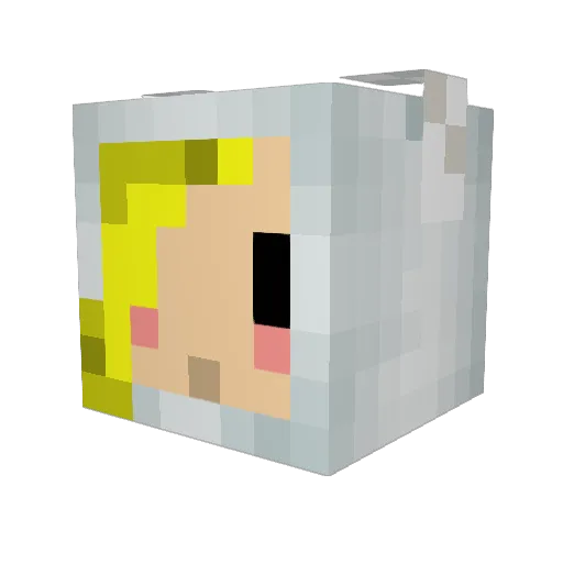 PaintingReality Minecraft avatar head, 3D render