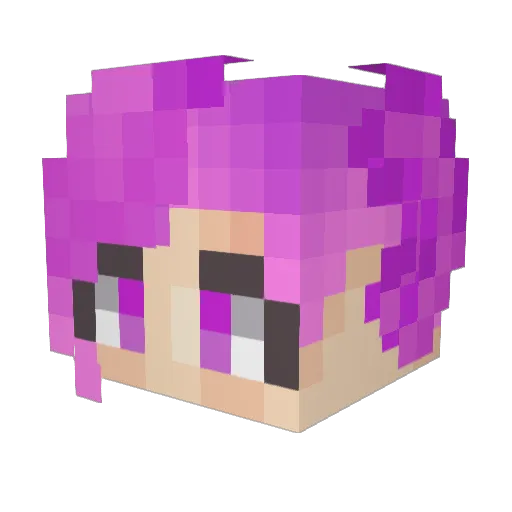 PaintingToDeath Minecraft avatar head, 3D render
