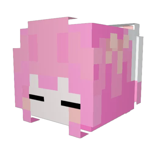 Paintthegalaxy Minecraft avatar head, 3D render
