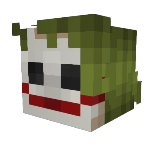 Pairo Minecraft avatar head, 3D render