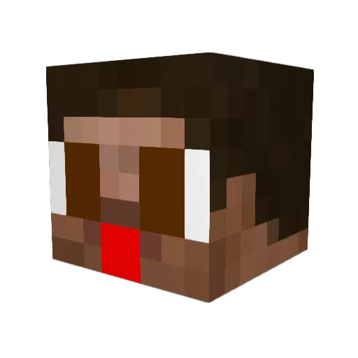 PaisVasco Minecraft avatar head, 3D render