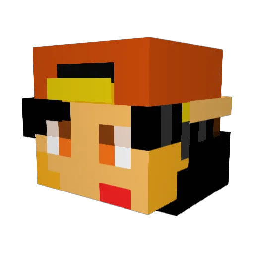 PajaczekG Minecraft avatar head, 3D render