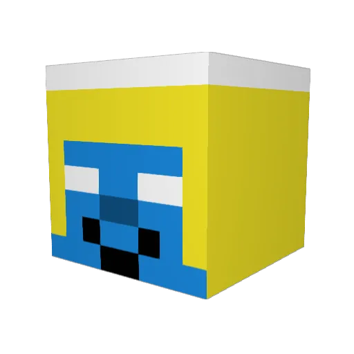 Pajor17 Minecraft avatar head, 3D render