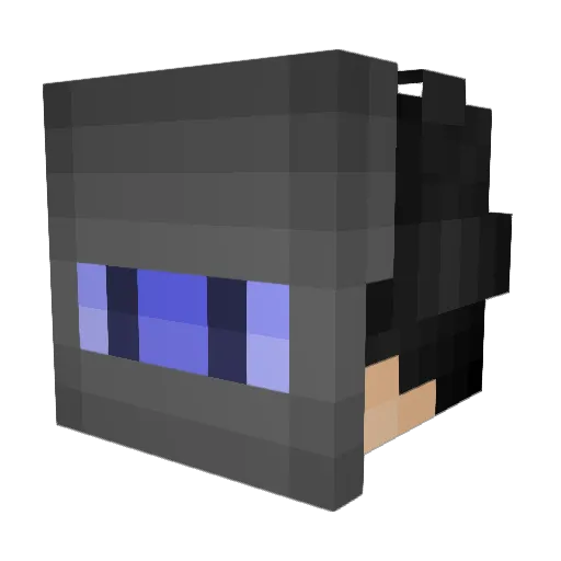 Pak06 Minecraft avatar head, 3D render