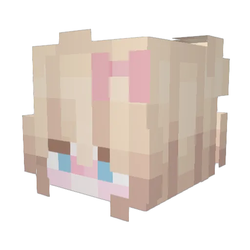 Pak_jihun Minecraft avatar head, 3D render