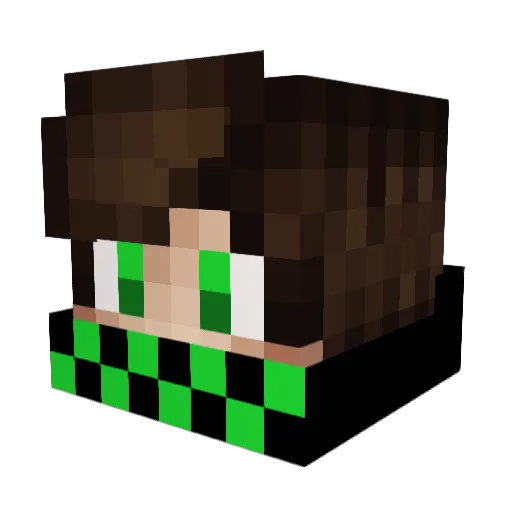 PakiFTW Minecraft avatar head, 3D render