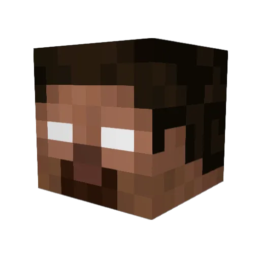 Pakkaaaa Minecraft avatar head, 3D render