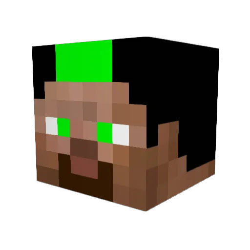 Pakoz Minecraft avatar head, 3D render