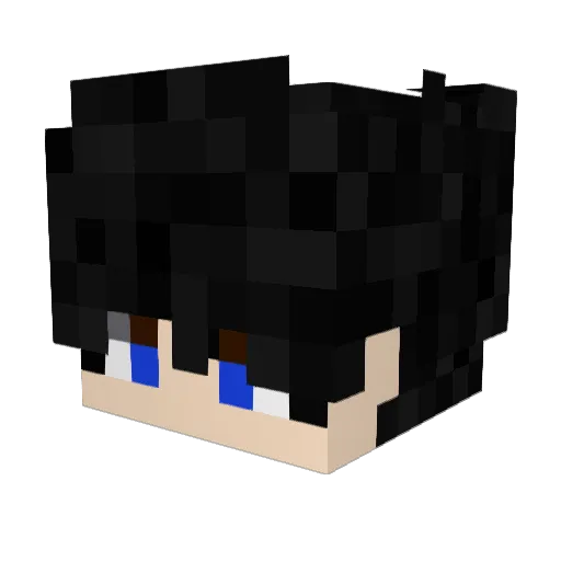 Paksuke Minecraft avatar head, 3D render
