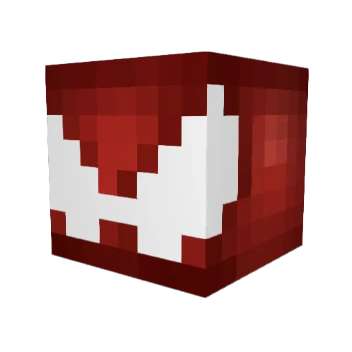 Pakzera Minecraft avatar head, 3D render