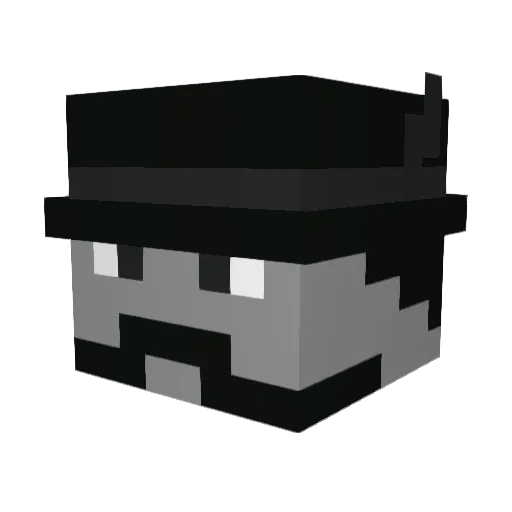 Pal101 Minecraft avatar head, 3D render