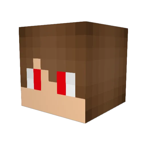 PalNate Minecraft avatar head, 3D render