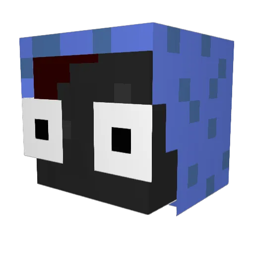 Pal_PiX Minecraft avatar head, 3D render