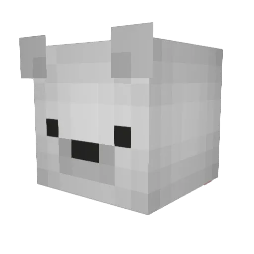Palace01 Minecraft avatar head, 3D render