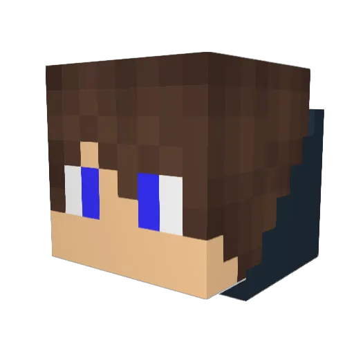 PalacinkaCZ Minecraft avatar head, 3D render