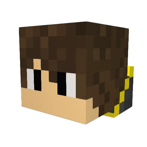Paladin4uk Minecraft avatar head, 3D render