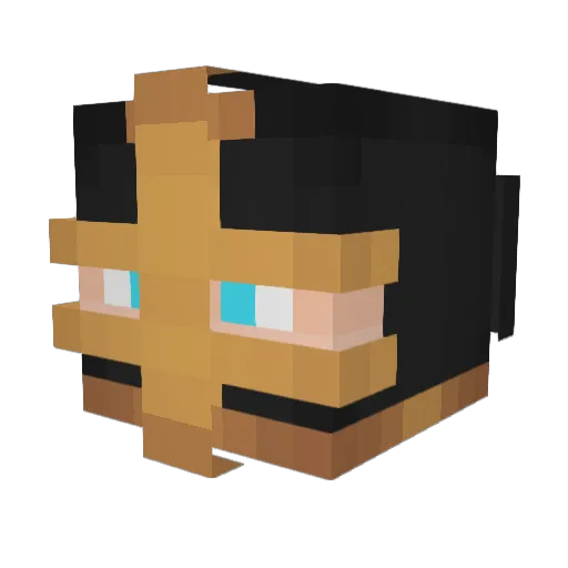 PaladinShagi Minecraft avatar head, 3D render