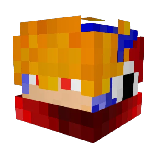Paladin_kirin Minecraft avatar head, 3D render