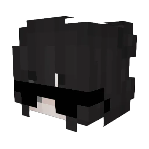 PaladyNeKK_7331 Minecraft avatar head, 3D render
