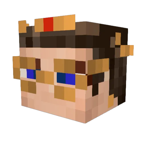 Palant1r Minecraft avatar head, 3D render