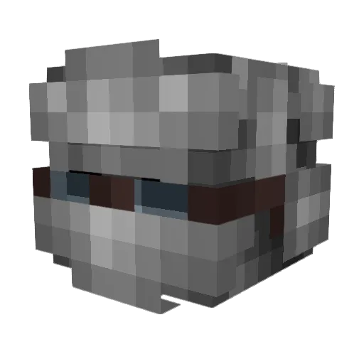 Palapludin Minecraft avatar head, 3D render