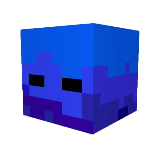 Palashow Minecraft avatar head, 3D render