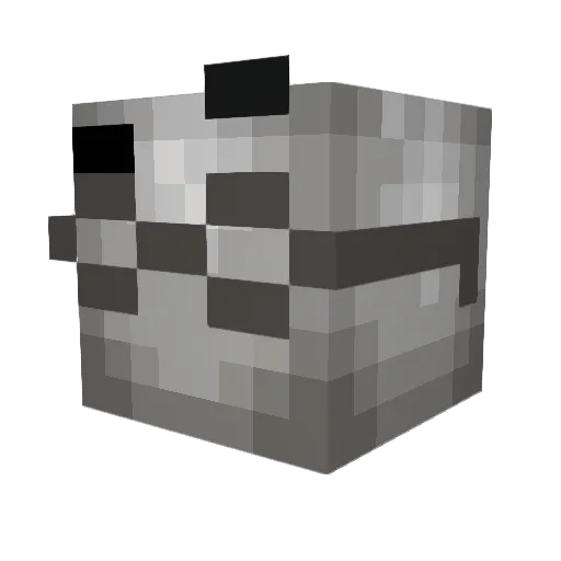 PalatiCZ Minecraft avatar head, 3D render