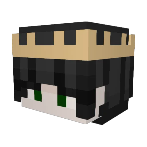 Palatimus Minecraft avatar head, 3D render