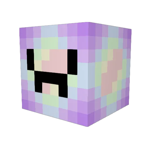 Palatixxx Minecraft avatar head, 3D render