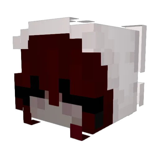 Palcia7 Minecraft avatar head, 3D render
