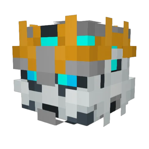 PaleRiderPlus Minecraft avatar head, 3D render