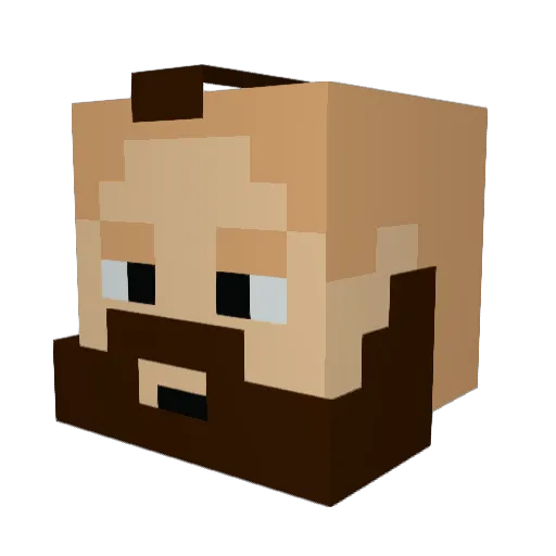 Pale_Rider1 Minecraft avatar head, 3D render