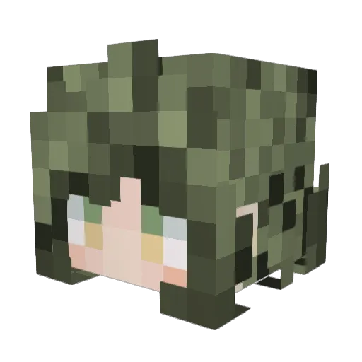 Pale_hamster Minecraft avatar head, 3D render