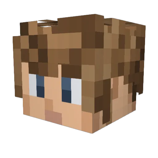 Palento_ Minecraft avatar head, 3D render