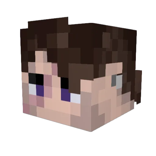 Paleo_Basil Minecraft avatar head, 3D render