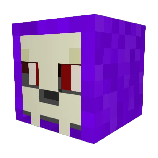 Paleontologa13 Minecraft avatar head, 3D render