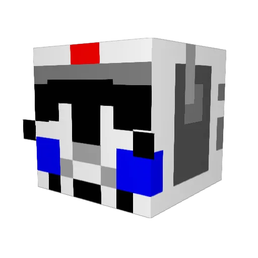 Paleothingy Minecraft avatar head, 3D render