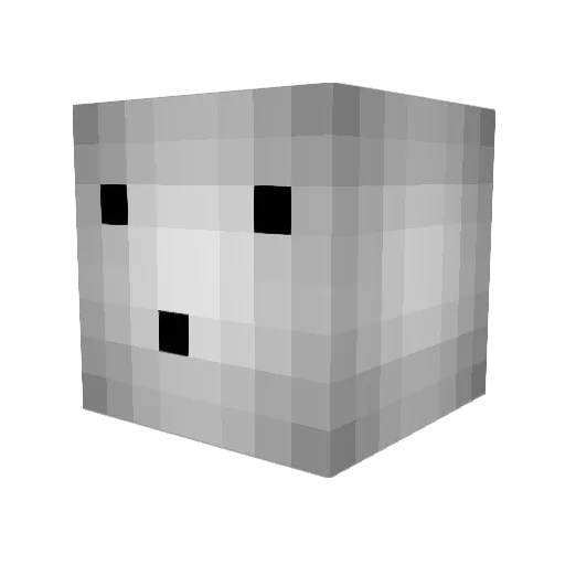 Palestinaa Minecraft avatar head, 3D render