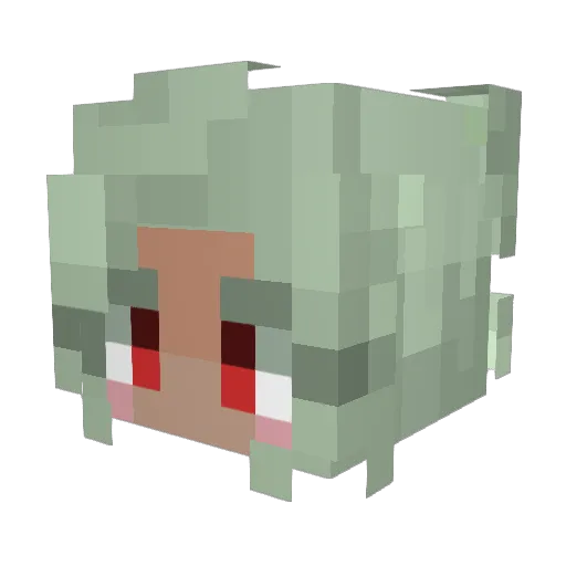 PalettePerspect Minecraft avatar head, 3D render