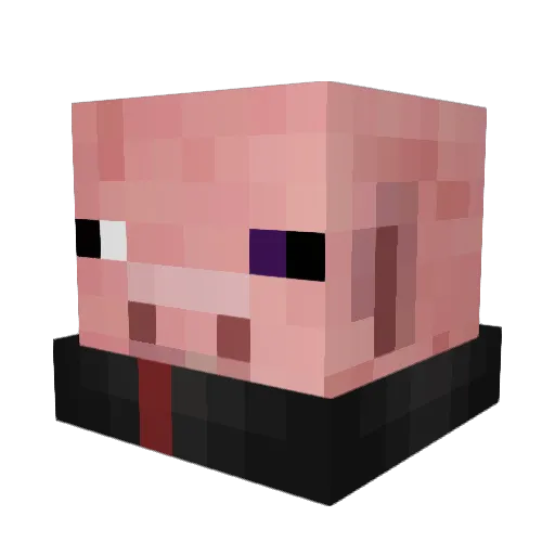 PalinGod Minecraft avatar head, 3D render