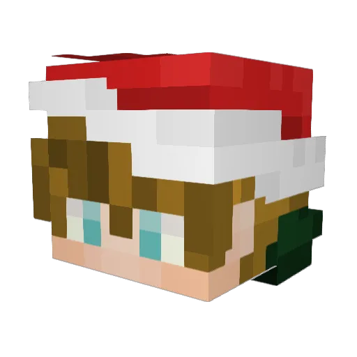 Palinur Minecraft avatar head, 3D render