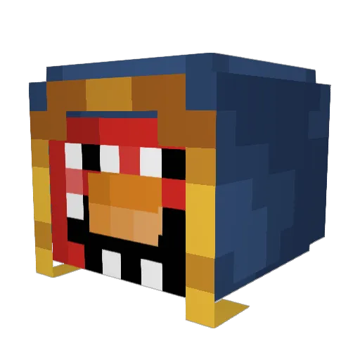 PalitoDorito Minecraft avatar head, 3D render